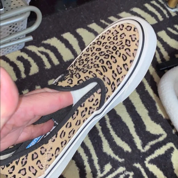 Vans Asher Deluxe Classic Leopard Cheetah Skate Sneaker Shoe SZ Women 6.5 Men 5 - Picture 5 of 10